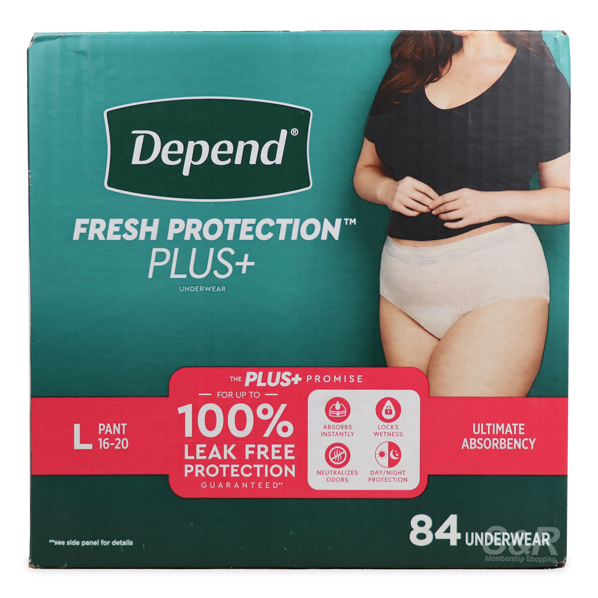 Depend Fit-Flex Women’s Underwear Large 84pcs Depend Fit-Flex Women’s Underwear Large 84pcs